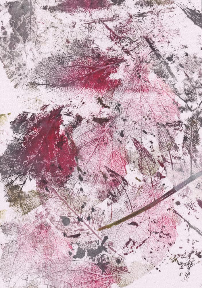 Crimson Leaf Impressions