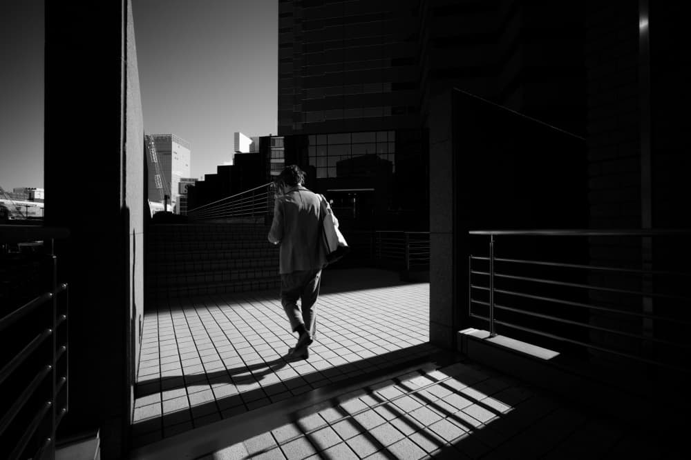 Urban Shadow Walk by Satoshi Hata — canvas wall art