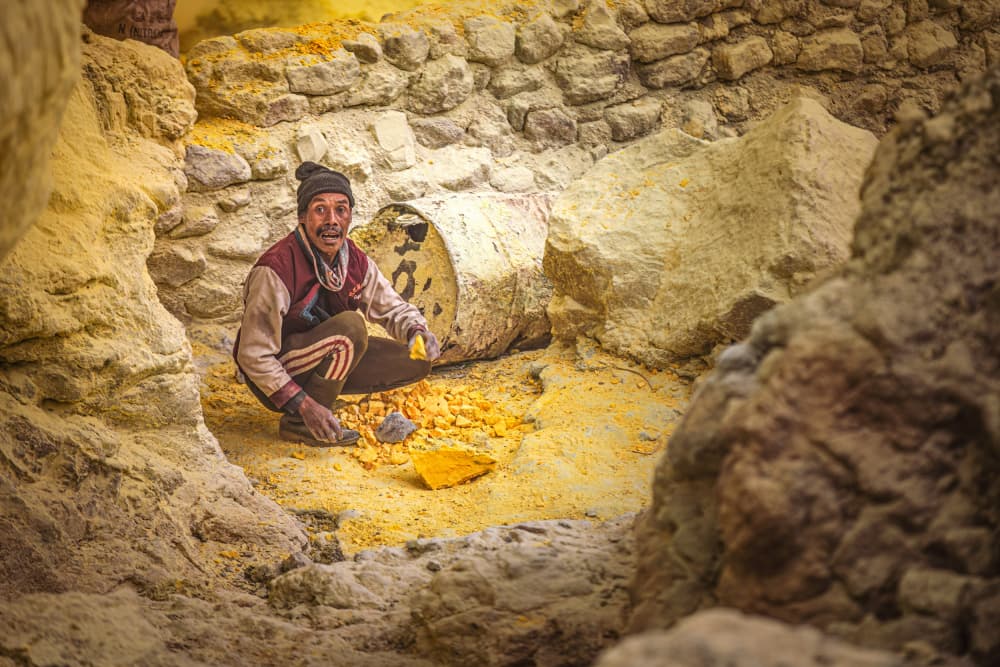 Sulfur Mine Worker by Marco Tagliarino — canvas wall art