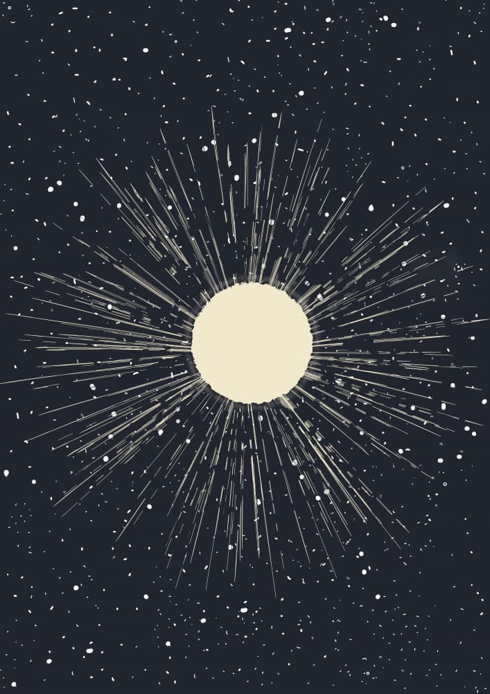 Cosmic Sunburst by Nicholas — canvas wall art