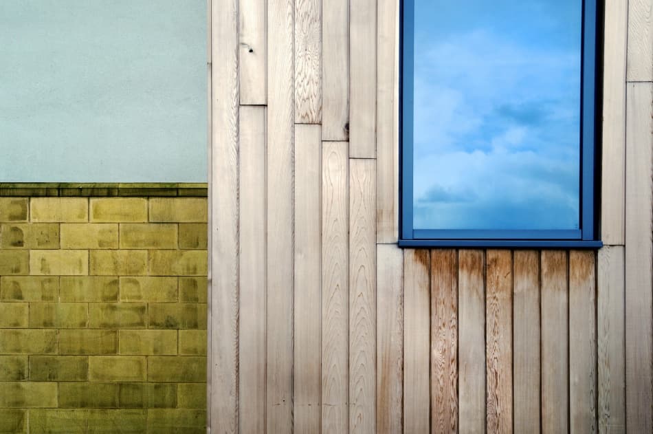 Architectural Textures Sky Reflection by Linda Wride — canvas wall art