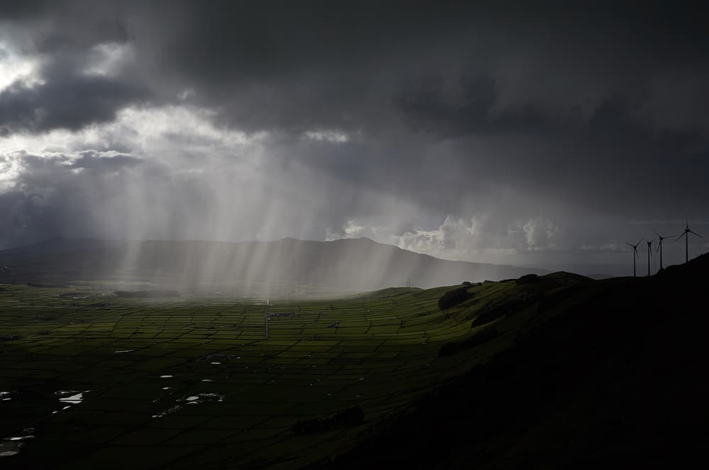 Light Through Storm Clouds by Rui Caria — canvas wall art