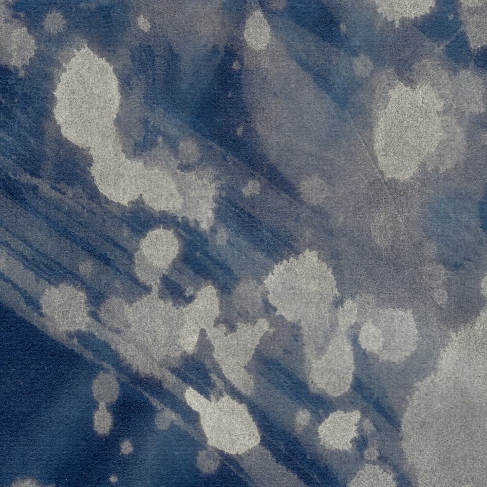 Deep Blue Splatter Texture by Dina Dankers — canvas wall art