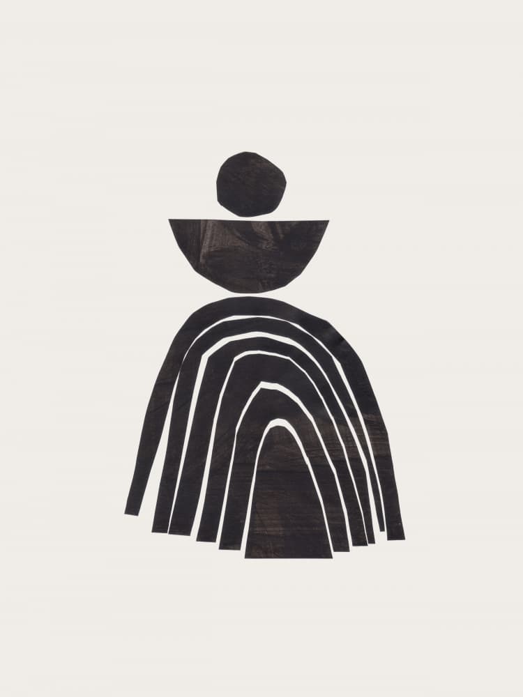 Minimalist Stacked Forms by Ejaaz Haniff — canvas wall art