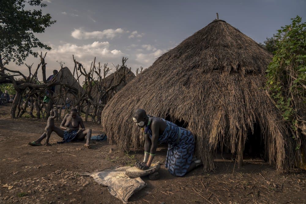 African Village Life by Sarawut Intarob — canvas wall art