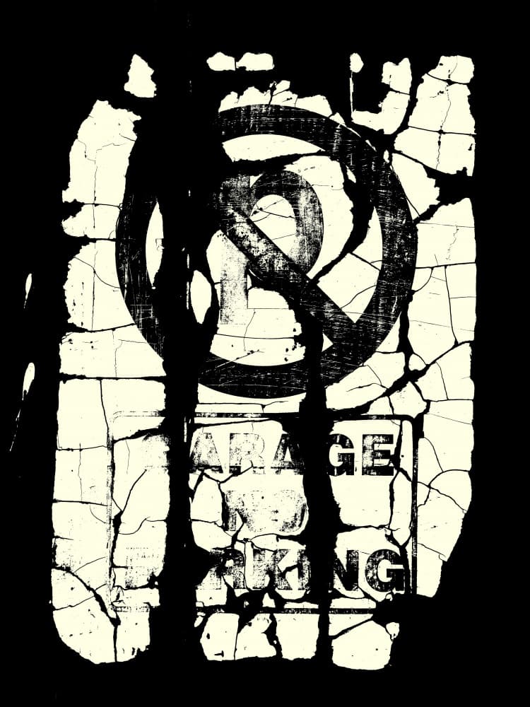 Distressed No Parking Sign by Petr Strnad — canvas wall art