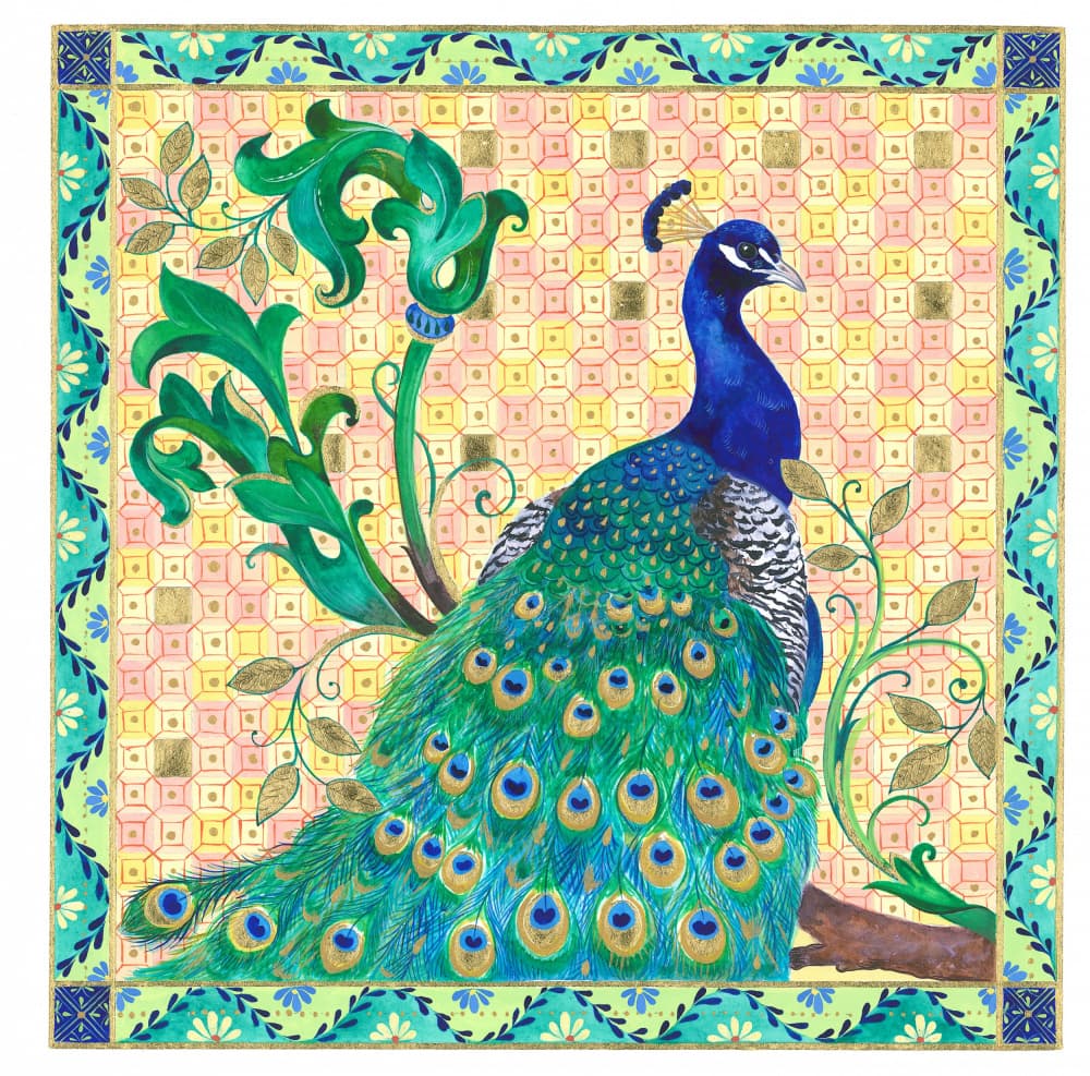 Florentine Peacock by Isabelle Brent — canvas wall art