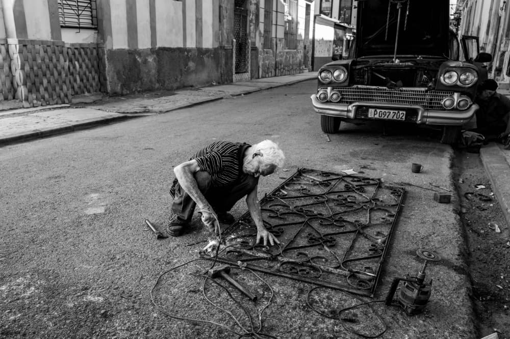 Old Man's Street Craft by Ken Frank — canvas wall art
