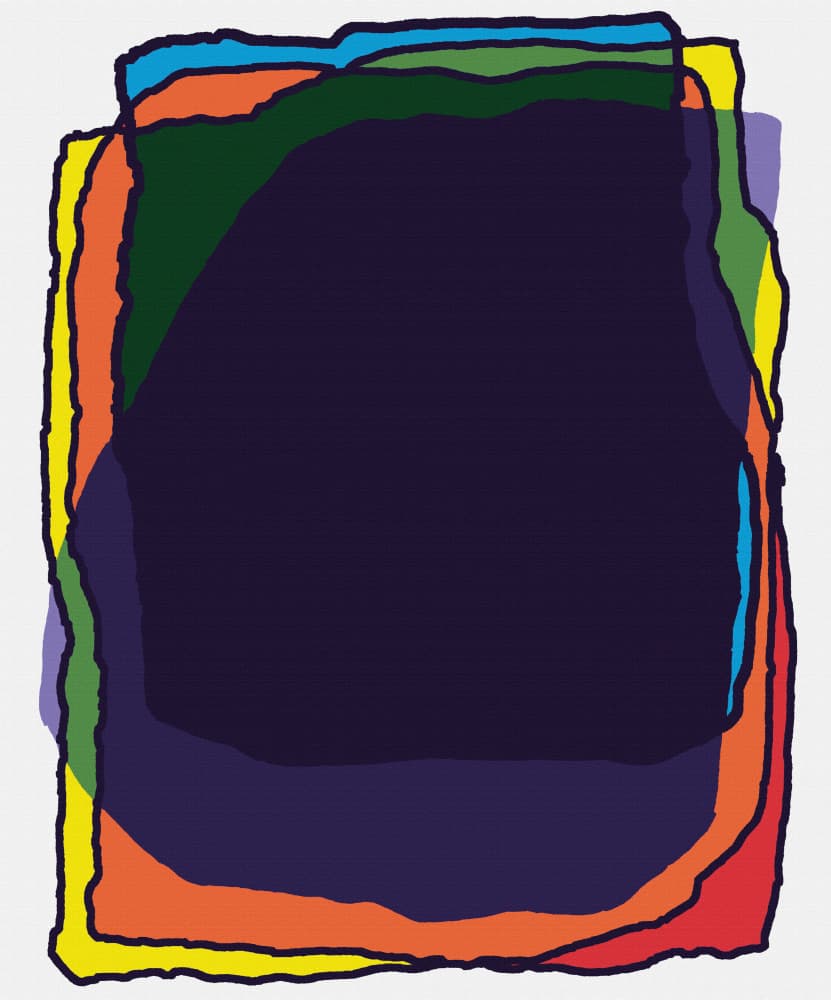 Colorful Abstract Layers by Rafa Mateo — canvas wall art