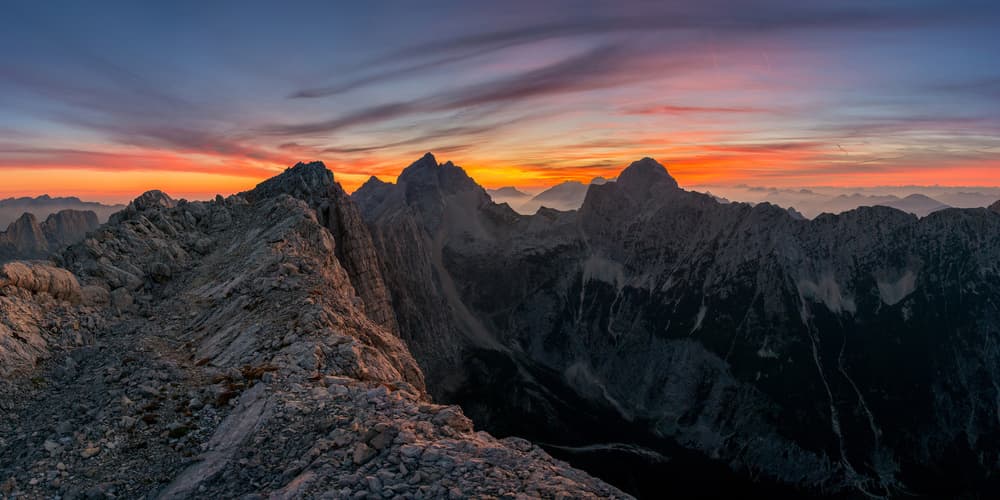 Majestic Mountain Twilight by Ales Krivec — canvas wall art