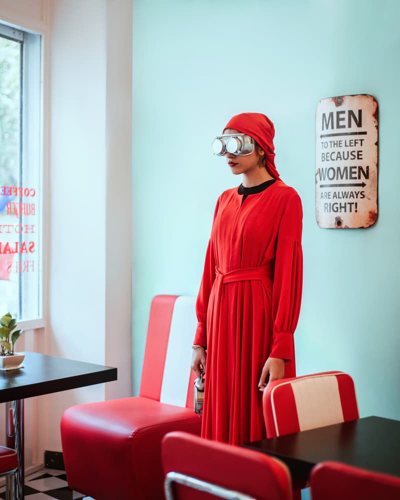 Woman in Red by Mohammad Metri — canvas wall art
