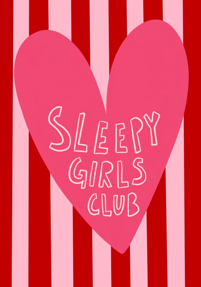 Sleepy Girls Club by Athene Fritsch — canvas wall art