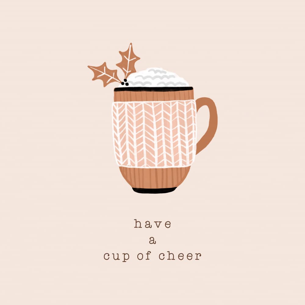 Hot Cocoa Cheer by Orara Studio — canvas wall art