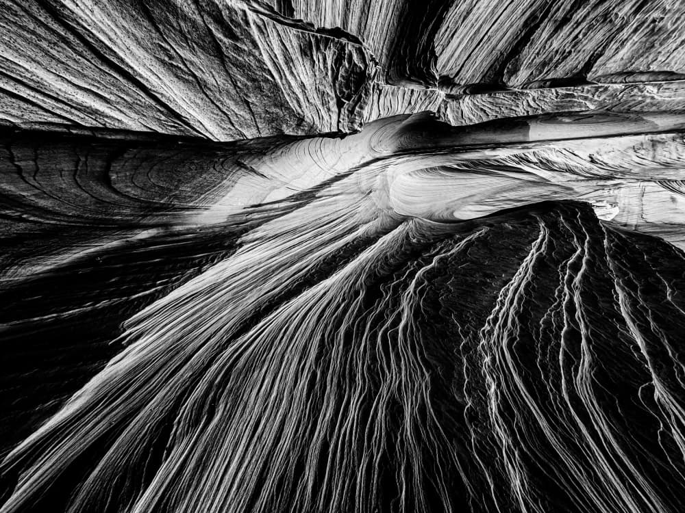 Flowing Rock Patterns by Rui Wang — canvas wall art