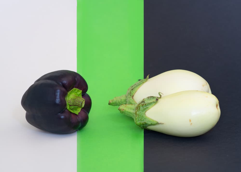 Vibrant Vegetable Contrast by FranzStaab — canvas wall art
