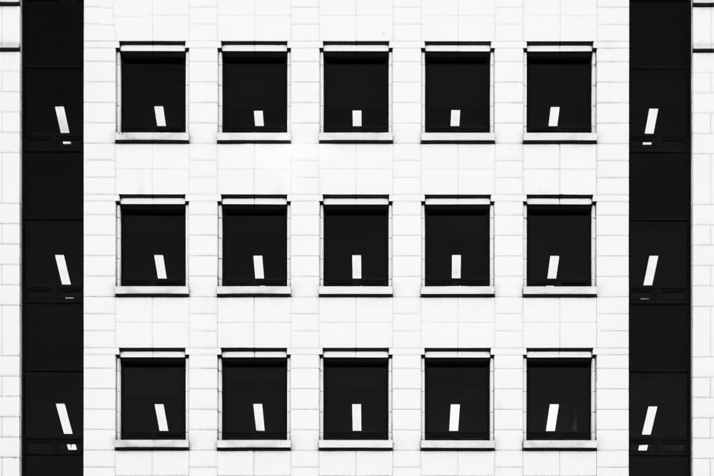 Geometric Window Patterns by Swen MUN — canvas wall art