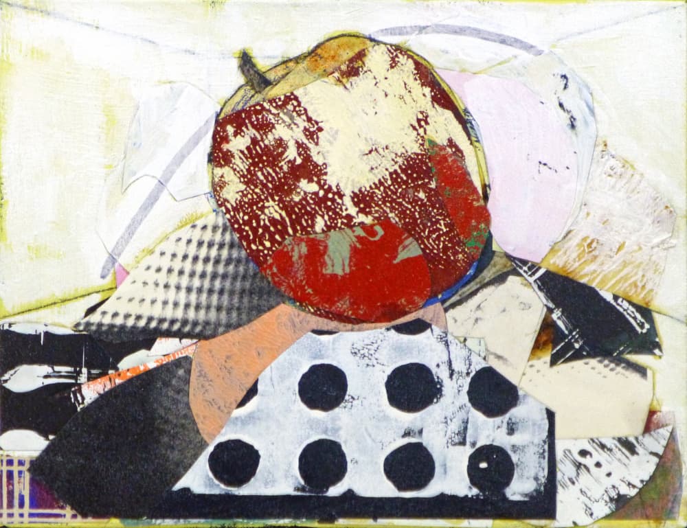 Vibrant Abstract Apple Collage by Pascal Marlin — canvas wall art