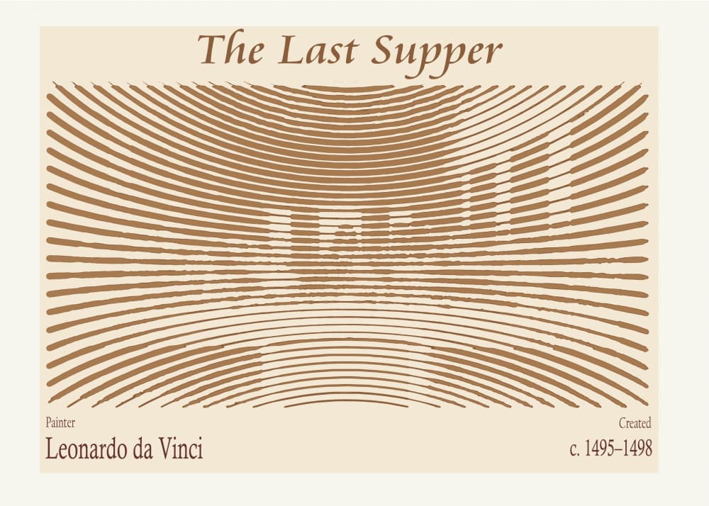 Abstract Last Supper by Doa Project — canvas wall art