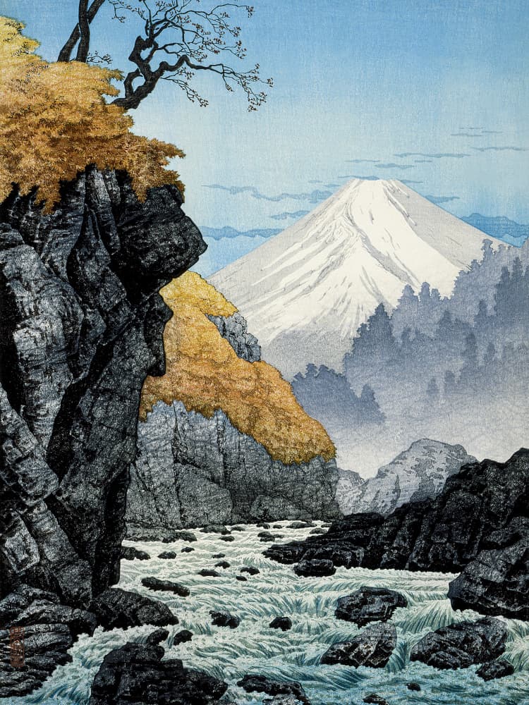 Foot of Mount Ashitaka (1932) by Hiroaki Takahashi — canvas wall art