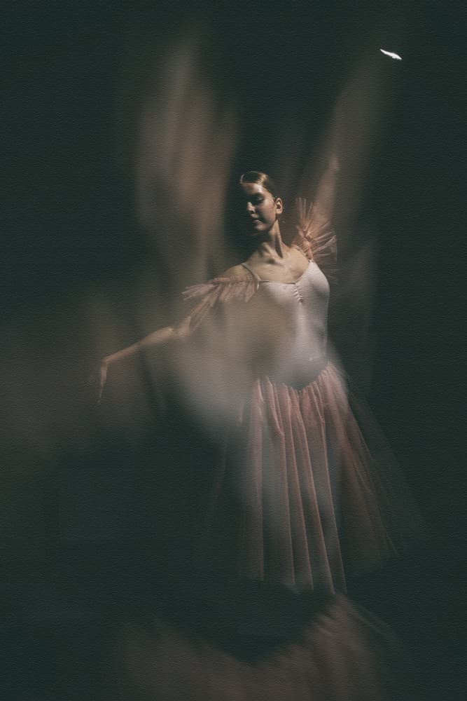 Ethereal Ballet Dancer by Normunds Kaprano — canvas wall art