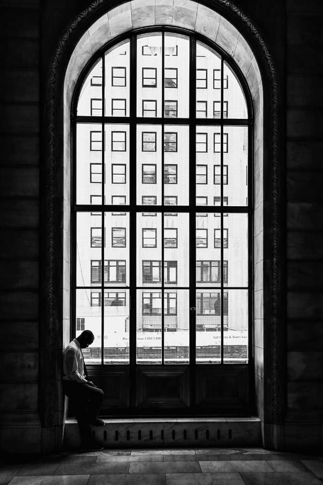 Man by Window by Massimo Della Latta — canvas wall art
