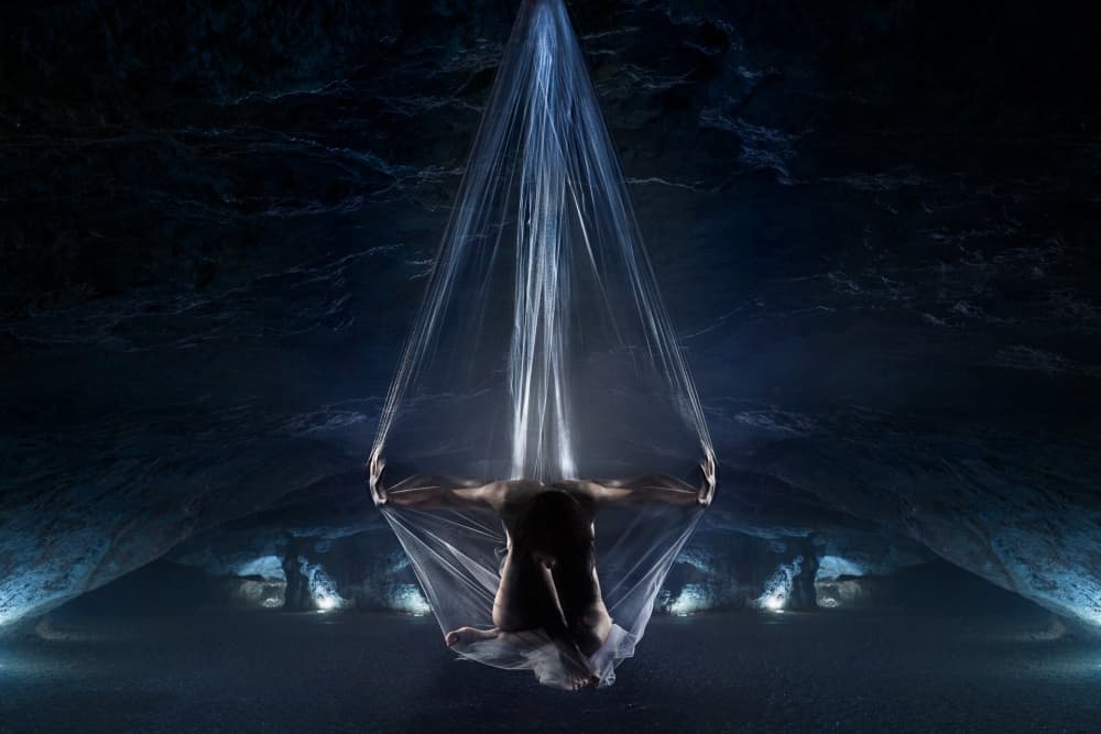 Ethereal Cave Suspension by Patrick Odorizzi — canvas wall art