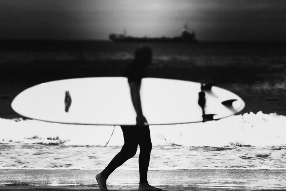 Surfer Walking Beach by Rui Correia — canvas wall art