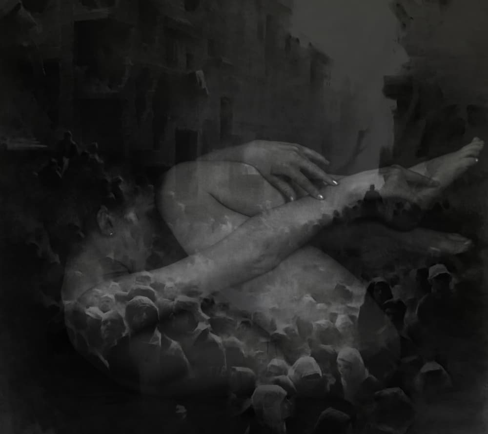 Melancholy Urban Figure by Ruth Franke — canvas wall art