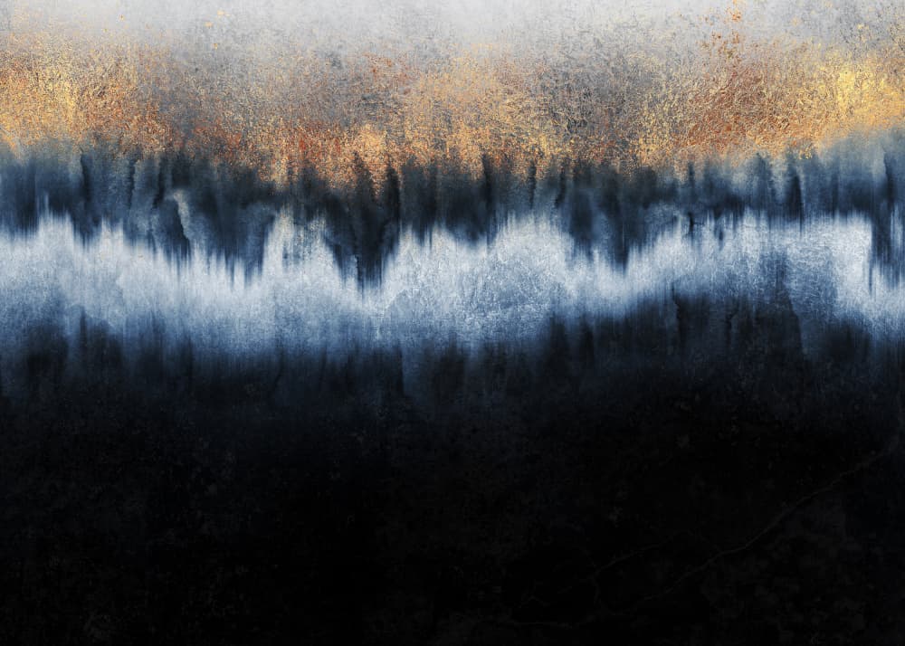 Golden Horizon Abstract by Elisabeth Fredriksson — canvas wall art