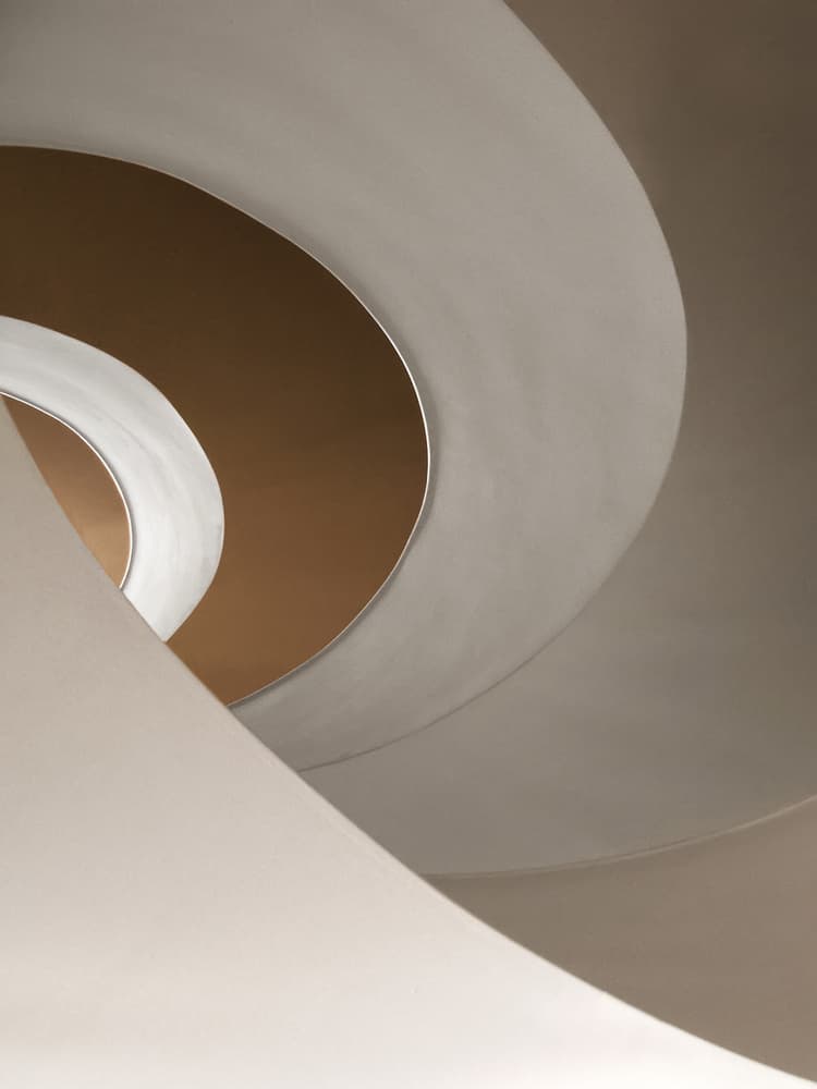 Sleek Spiral Architecture by Tomasz Buczkowski ( Tomush ) — canvas wall art