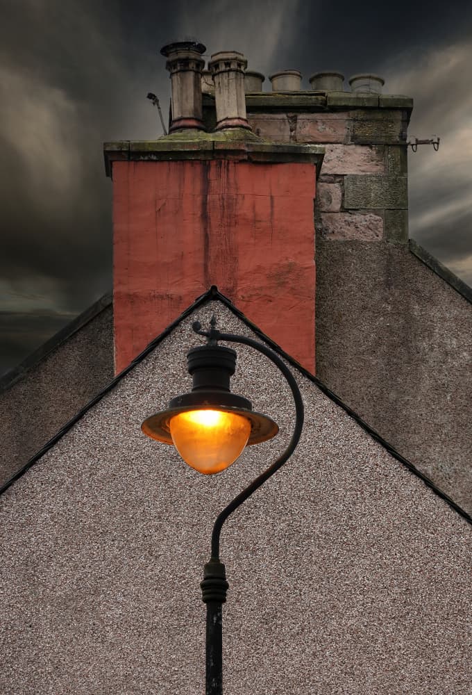 Vintage Lamp Night Glow by Hans-Wolfgang Hawerkamp — canvas wall art