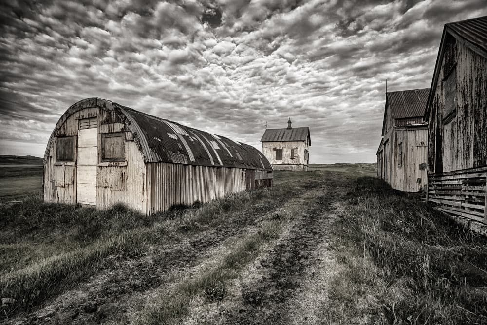 Weathered Rural Buildings by Þorsteinn H. Ingibergsson — canvas wall art
