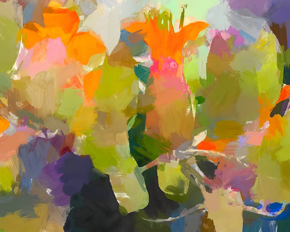 Vibrant Abstract Flowers