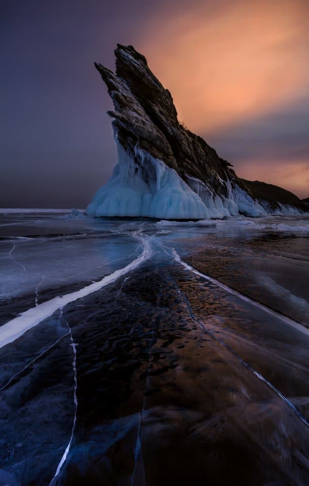 Icy Peaks At Dawn by Valeriy Shcherbina — canvas wall art