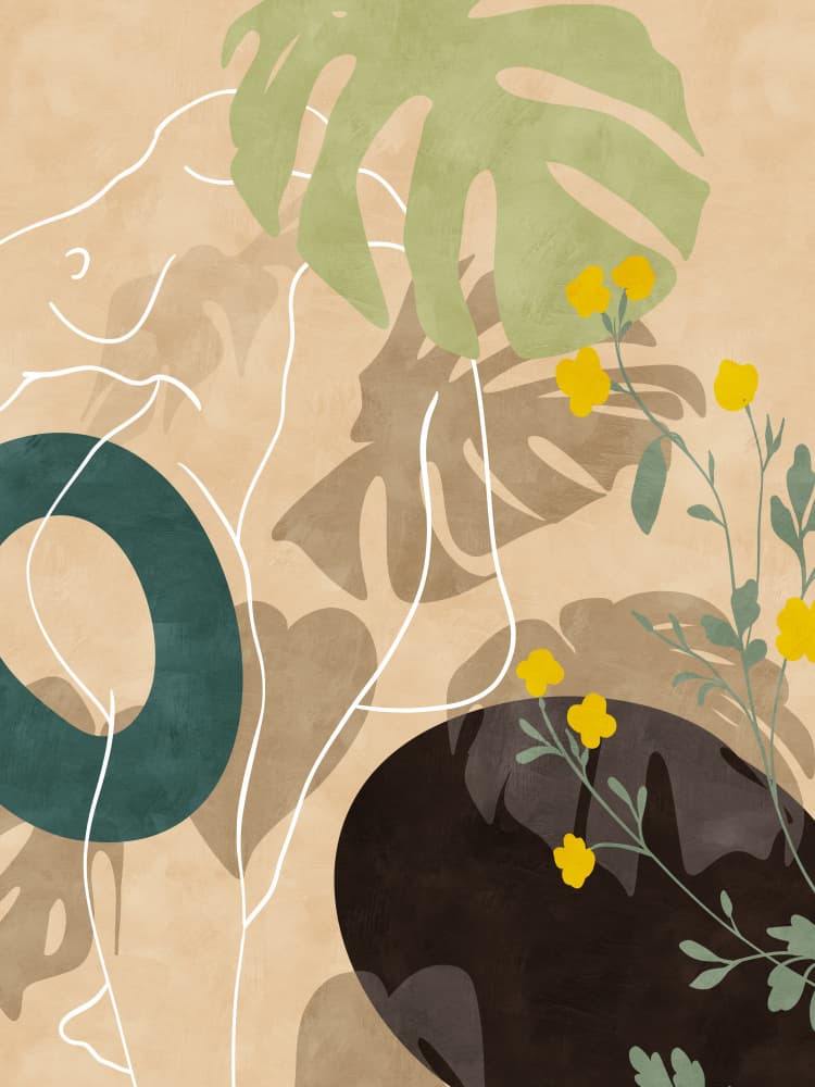 Leaves Nude 24. Januar 2021 13 Kopie by Ana Rut Bre — canvas wall art