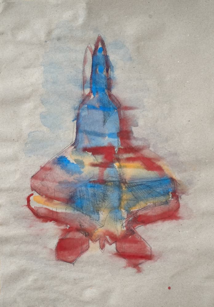 Dynamic Fighter Jet by Joshua Hoskins — canvas wall art