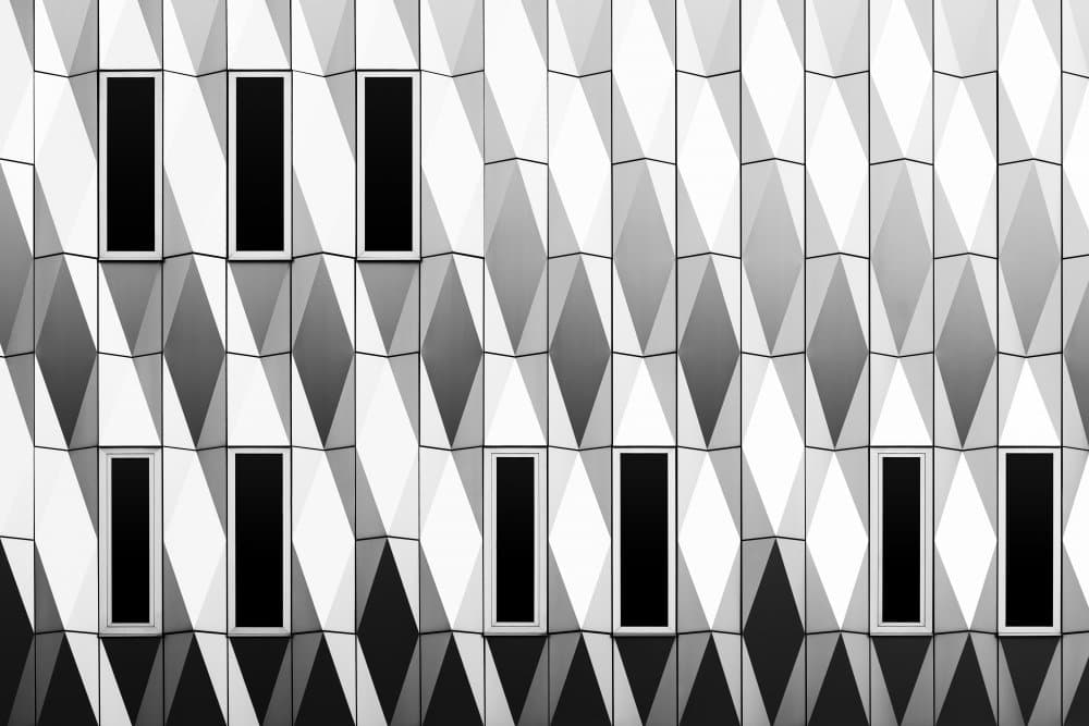 Modern Diamond Facade by Greetje van Son — canvas wall art