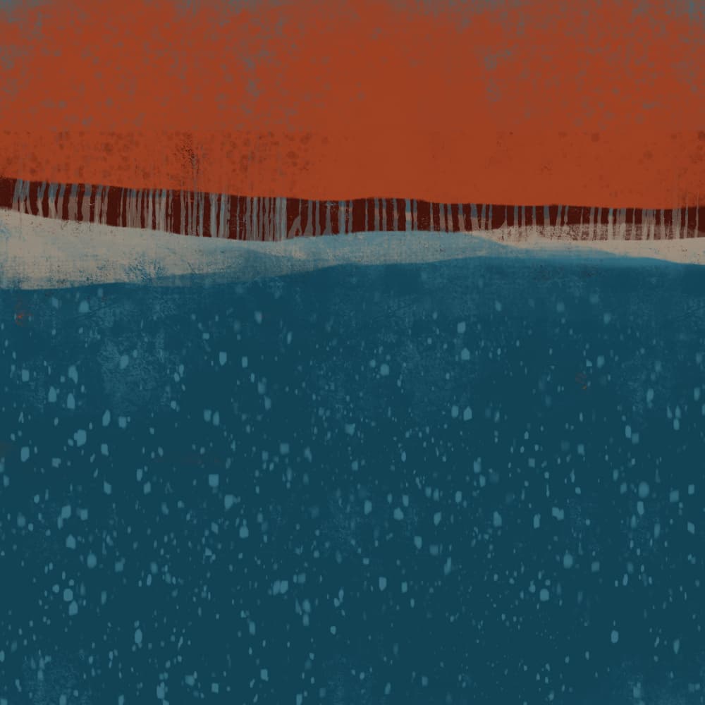 Abstract Forest Waters by MANSI SAXENA — canvas wall art