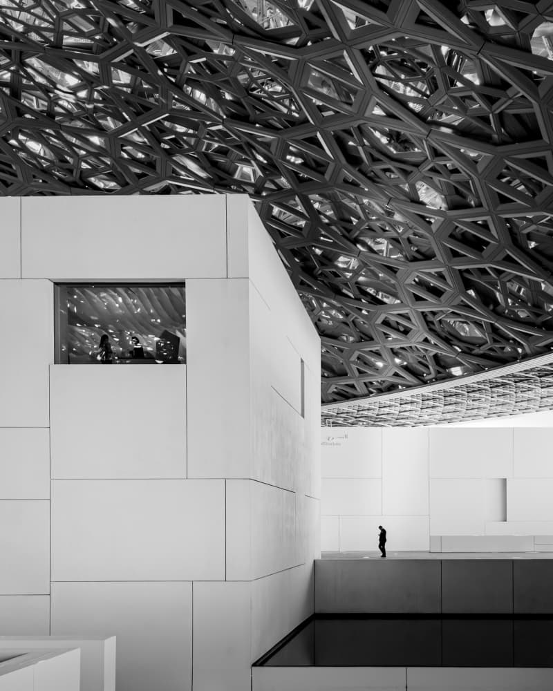 Geometric Dome Solitude by Abdullah Abuzaid — canvas wall art