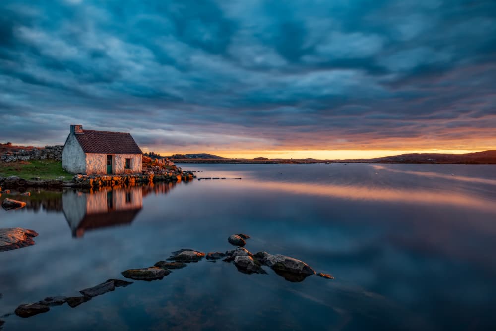 Rustic Lakeside Sunset by Peter Bijsterveld — canvas wall art