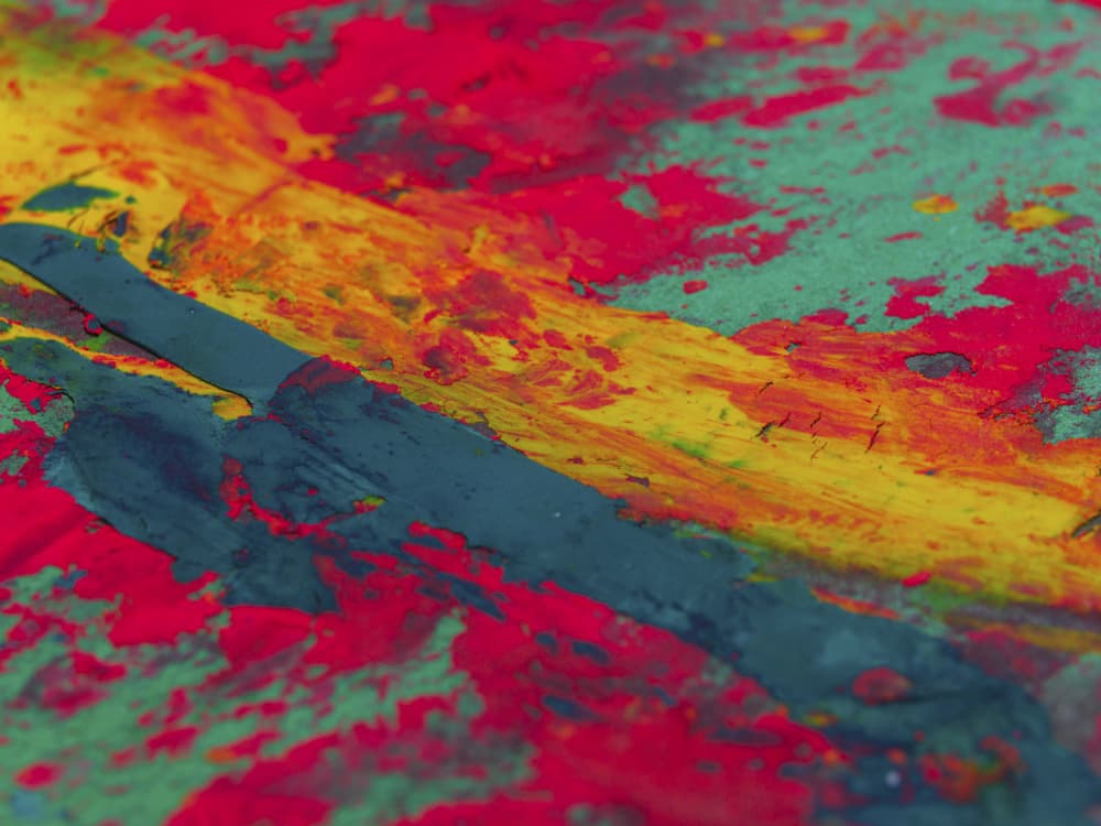 Vibrant Paint Smears by engin akyurt — canvas wall art
