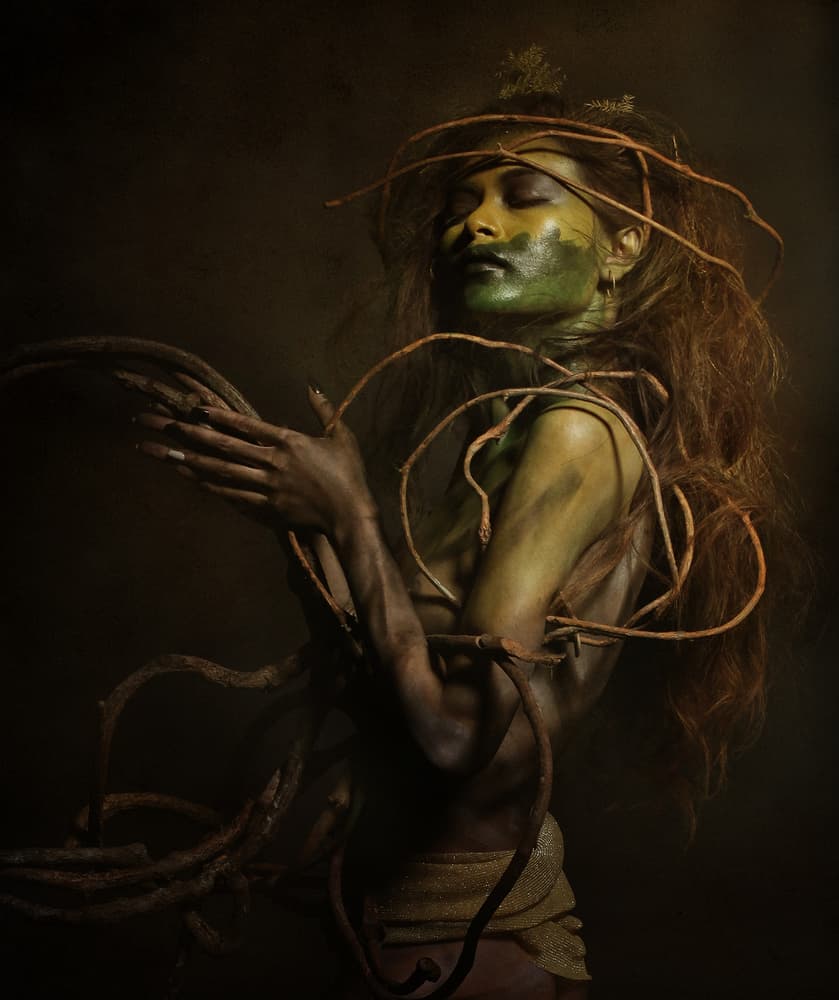 Forest Goddess Portrait by Hari Sulistiawan — canvas wall art