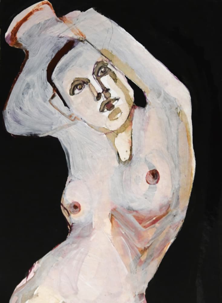 Sensual Female Figure by Doris Schmitz — canvas wall art