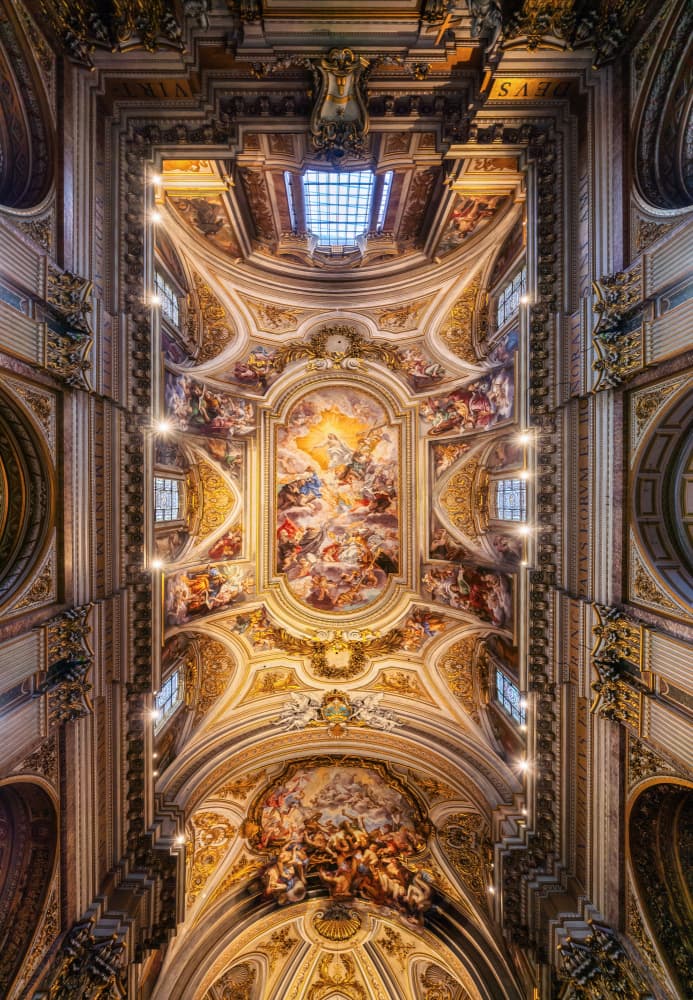 Sacred Baroque Ceiling by Antoni Figueras — canvas wall art