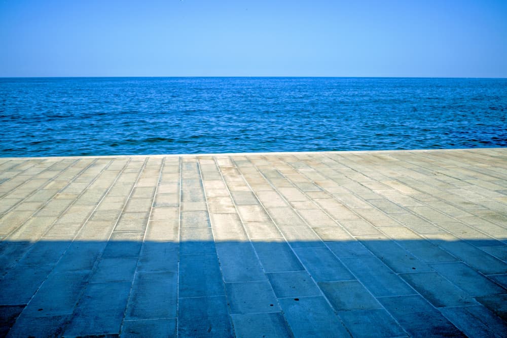 Sunny Promenade Ocean View by Alessio Trerotoli — canvas wall art