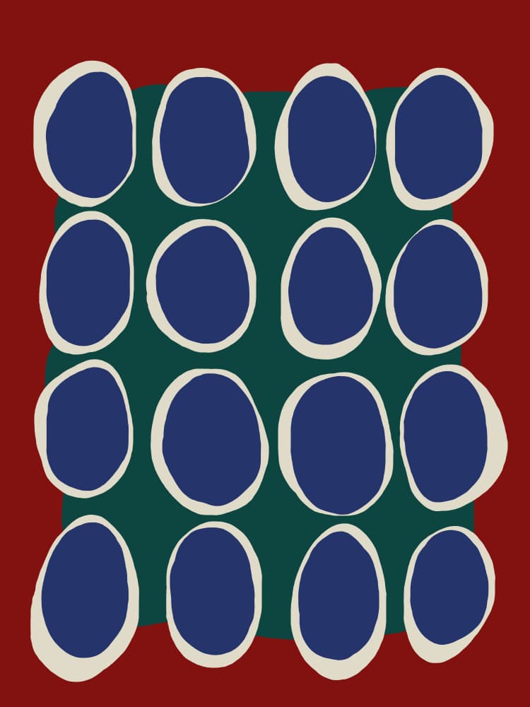 Bold Organic Shapes by Miho Art Studio — canvas wall art