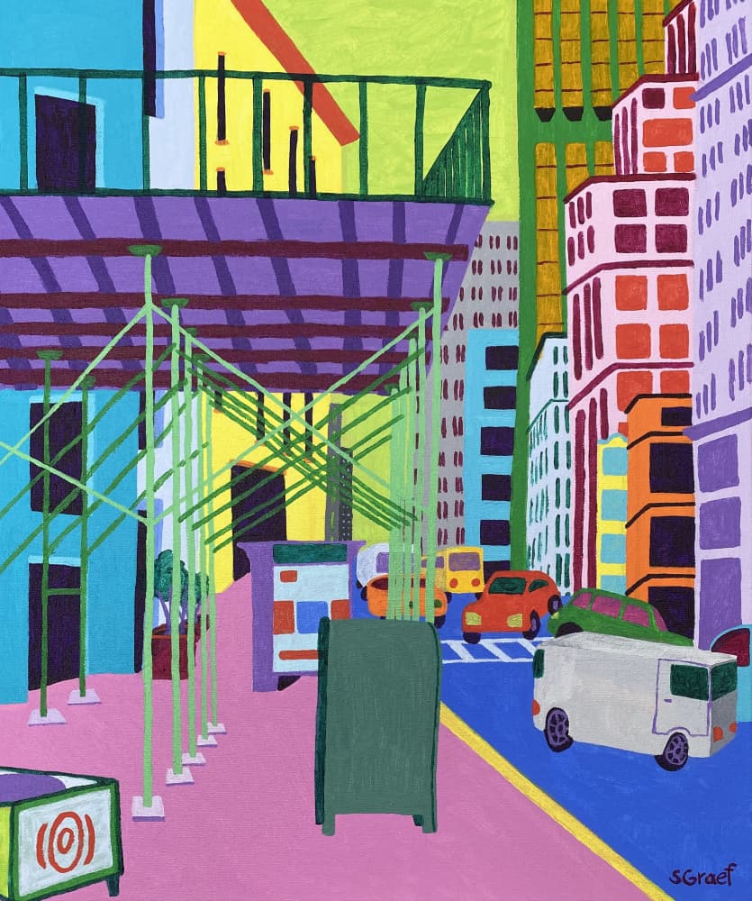 Scaffolding by Sue Graef — canvas wall art