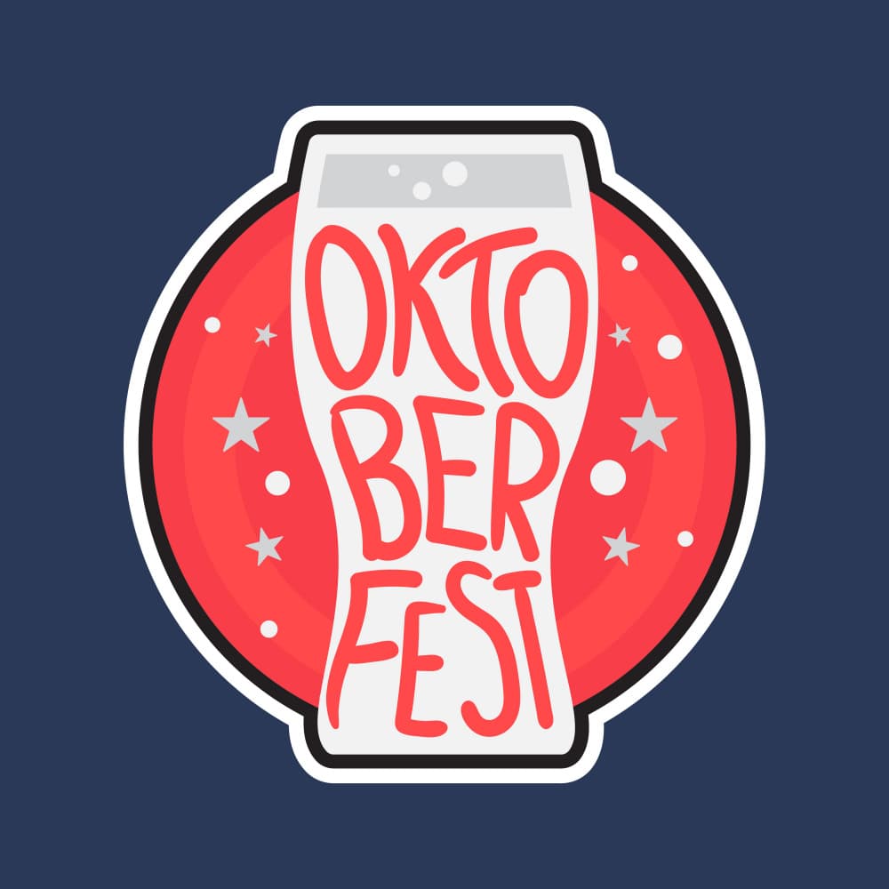 Oktoberfest Beer Glass by Marika Barsrsind — canvas wall art