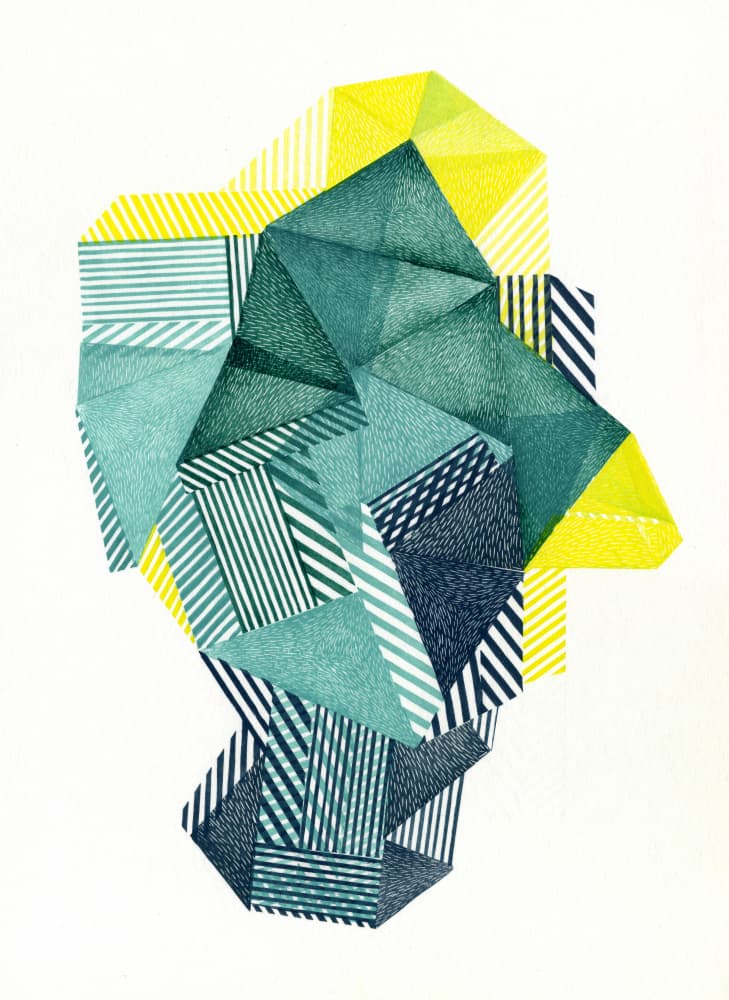 Vibrant Striped Geometry