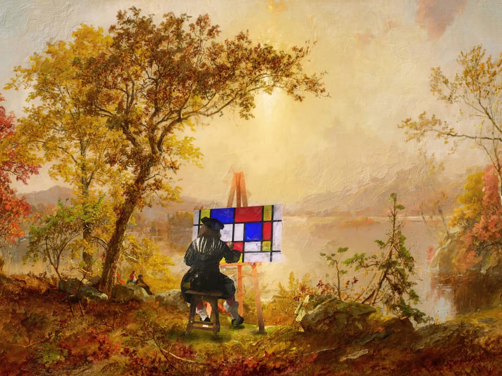 Cubist Landscape by Dikhotomy — canvas wall art